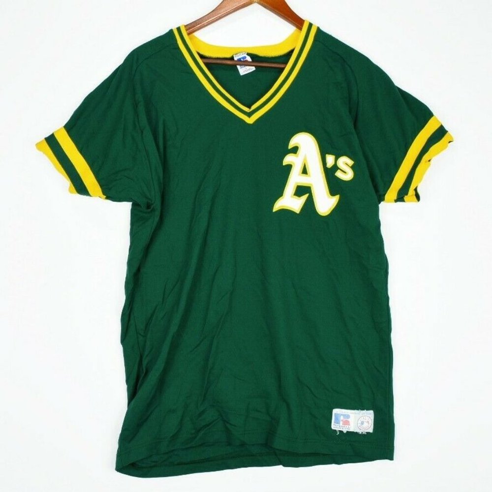 Vintage Russell Oakland A's #3 Jersey USA Made